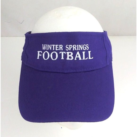 Winter Springs Football Unisex Embroidered Adjustable Visor Cap Hat - Picture 2 of 7